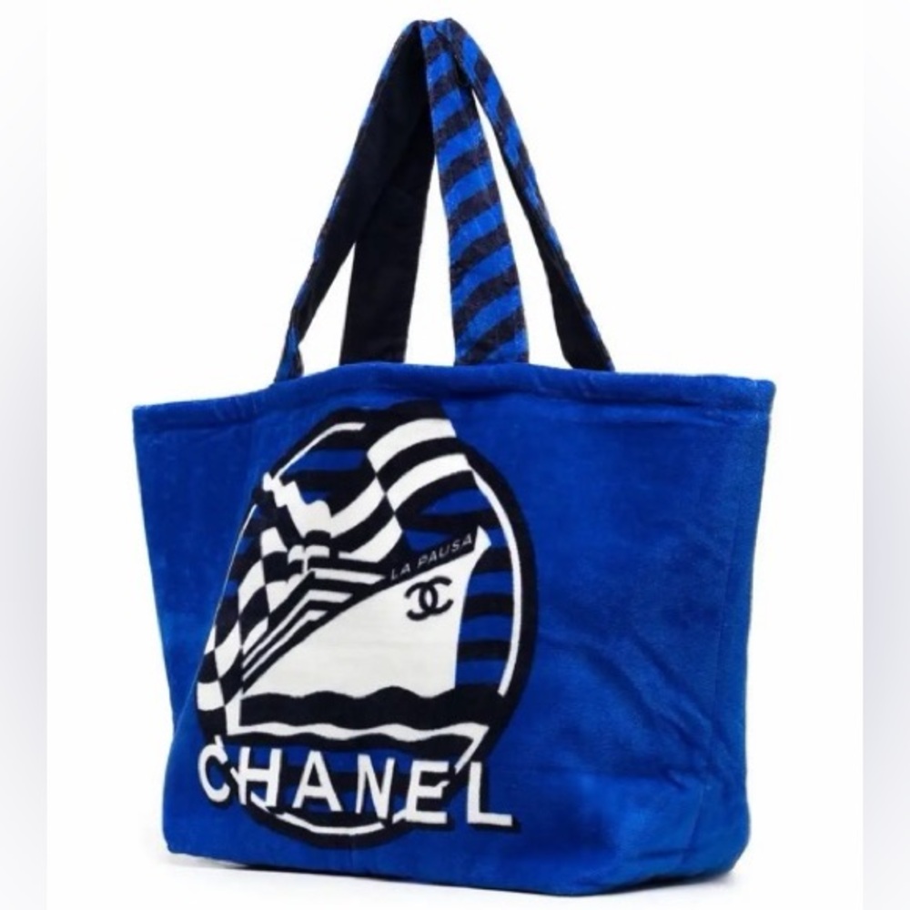 Authentic reversible Chanel beach bag